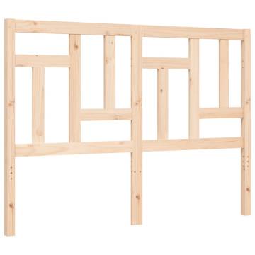 Solid Wood Bed Frame with Headboard 120x200 cm - Hipomarket