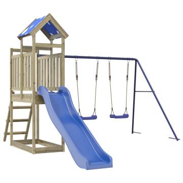 Outdoor Playset for Fun & Adventure - Impregnated Pine Wood