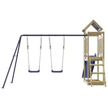 Outdoor Playset for Fun & Adventure - Impregnated Pine Wood