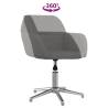 Swivel Office Chair Light Grey Fabric | Hipo Market