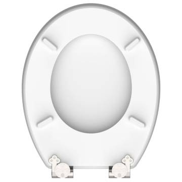 SCHÜTTE High Gloss Soft-Close Toilet Seat - Grey MDF