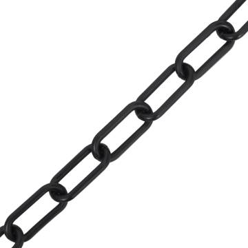 Warning Chain Black 100m Ø6mm Plastic - HipoMarket