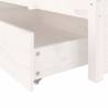 Bed Frame with Drawers White 120x190 cm Small Double - HipoMarket