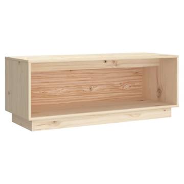 Elegant Solid Wood Pine TV Cabinet - 90x35x35 cm