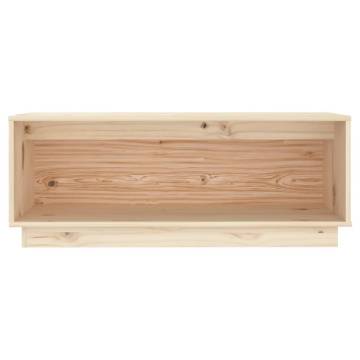 Elegant Solid Wood Pine TV Cabinet - 90x35x35 cm