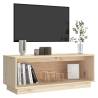 Elegant Solid Wood Pine TV Cabinet - 90x35x35 cm