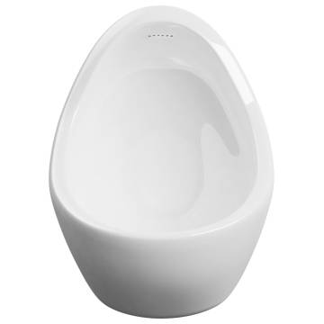 Wall Hung Urinal with Flush Valve - Premium Ceramic White