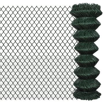 High-Quality Steel Chain Link Fence 1.25x25m | HipoMarket