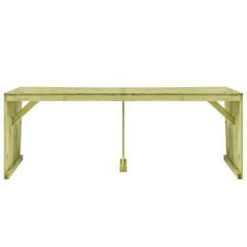 Garden Table 220x101.5 cm - Durable Impregnated Pinewood