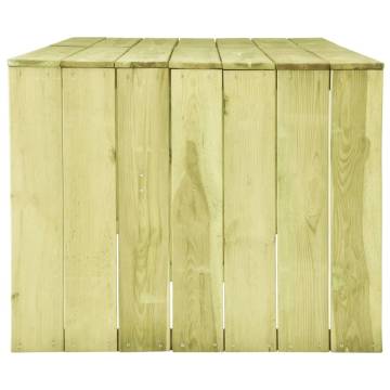 Garden Table 220x101.5 cm - Durable Impregnated Pinewood