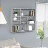 Wall Shelf Grey Sonoma 90x16x78 cm Engineered Wood Colour grey sonoma Quantity in Package 1 Number of Pieces 