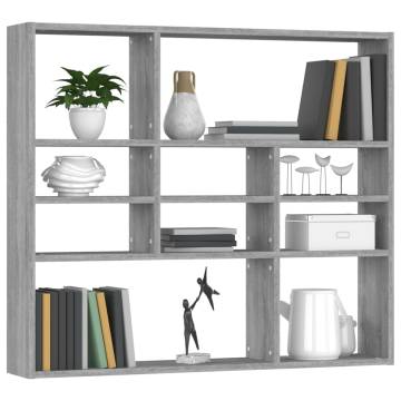 Grey Sonoma Wall Shelf - Stylish Storage Solution | HipoMarket