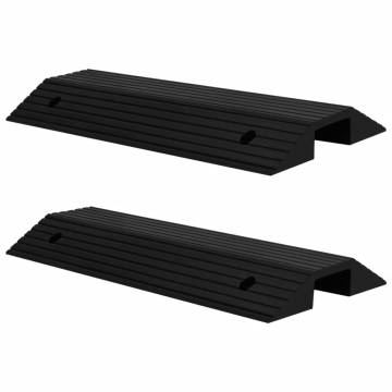 Bridge Threshold Ramps - Durable Rubber 2 pcs 80x40x8 cm