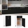 Drawer Bottom Cabinet Black 40x46x81.5 cm | Hipomarket UK