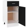 Drawer Bottom Cabinet Black 40x46x81.5 cm | Hipomarket UK