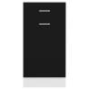 Drawer Bottom Cabinet Black 40x46x81.5 cm | Hipomarket UK