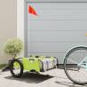 Bike Trailer Green Oxford Fabric and Iron Colour green Size 126 x 63 x 36 cm 