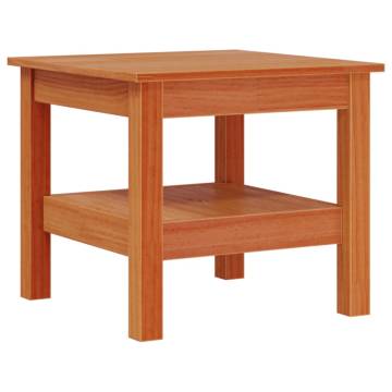 Stylish Wax Brown Coffee Table - Solid Pine Wood | Hipo Market