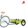 Bike Trailer - Green Oxford Fabric & Iron | HipoMarket UK