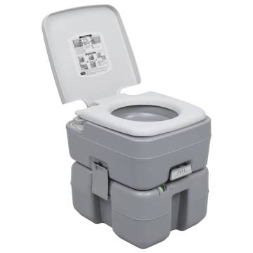 Portable Camping Toilet Grey 20+10 L - Comfort Anywhere