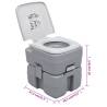 Portable Camping Toilet Grey 20+10 L - Comfort Anywhere