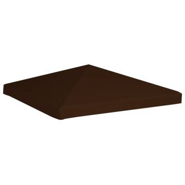 Gazebo Top Cover 3x3 m - Durable Brown Canopy | HipoMarket UK