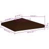 Gazebo Top Cover 3x3 m - Durable Brown Canopy | HipoMarket UK