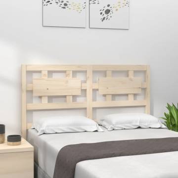 Solid Pine Bed Headboard 125.5x4x100 cm | Rustic Charm