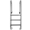 Durable 3-Step Stainless Steel Pool Ladder - 120 cm Depth