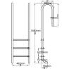 Durable 3-Step Stainless Steel Pool Ladder - 120 cm Depth