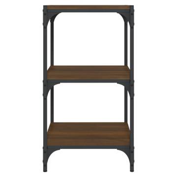 Book Cabinet Brown Oak - Stylish Storage Solution | HipoMarket