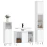 3 Piece High Gloss White Bathroom Furniture Set - Stylish & Durable