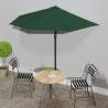 Balcony Parasol with Aluminium Pole Green 270x144 cm Half Colour green Quantity in Package 1 