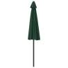 Elegant Green Balcony Parasol with Aluminium Pole - 270x144 cm