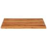 Solid Wood Acacia Table Top 80x80 cm - Rustic Charm