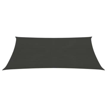 Sunshade Sail 160 g/m² Anthracite 5x6 m - HDPE Outdoor Shade