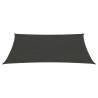 Sunshade Sail 160 g/m² Anthracite 5x6 m - HDPE Outdoor Shade