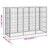 8-Panel Dog Playpen Black 50x100 cm - Durable & Safe