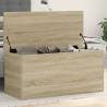 Storage Box Sonoma Oak 100x42x46 cm Engineered Wood Colour sonoma oak Size 100 x 42 x 46 cm Quantity in Package 1 