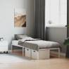 Metal Bed Frame White 80x200 cm Colour white Size 80 x 200 cm 