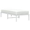 Elegant White Metal Bed Frame 80x200 cm | Hipomarket UK