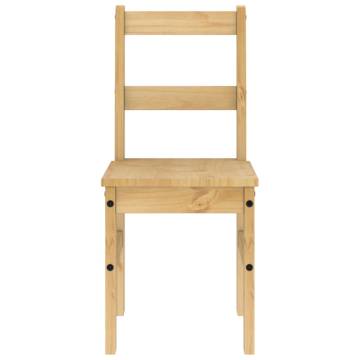 Elegant Dining Chairs - Solid Pine Wood - Panama 2 pcs