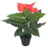 Artificial Anthurium Plant with Pot 45 cm Red and Yellow Colour red Quantity in Package 1 Type anthurium/45 cm 