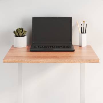 Light Brown Oak Table Top 60x40 cm - Handmade Live Edge