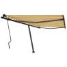 Freestanding Manual Retractable Awning 450x350 cm - Yellow/White