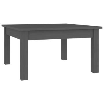 Elegant Grey Coffee Table - Solid Pine 55x55x30 cm