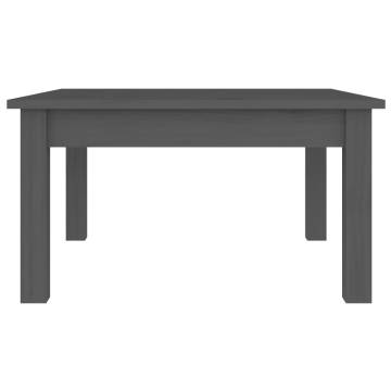 Elegant Grey Coffee Table - Solid Pine 55x55x30 cm