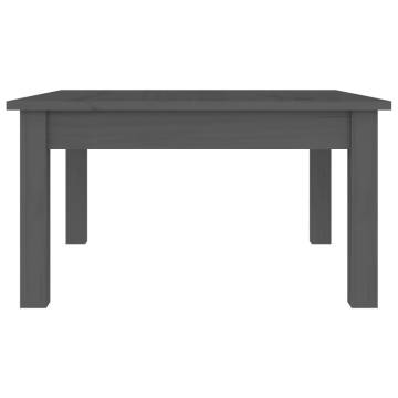 Elegant Grey Coffee Table - Solid Pine 55x55x30 cm