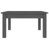 Elegant Grey Coffee Table - Solid Pine 55x55x30 cm