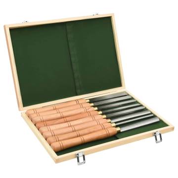 8 Piece Turning Tool Set HSS - Quality Woodworking Tools